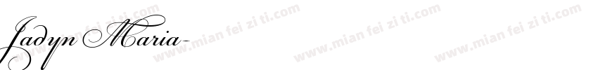 Jadyn Maria字体转换